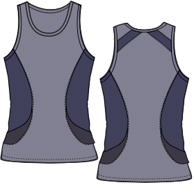 Moldes de confeccion para DAMA Remeras Musculosa 9506
